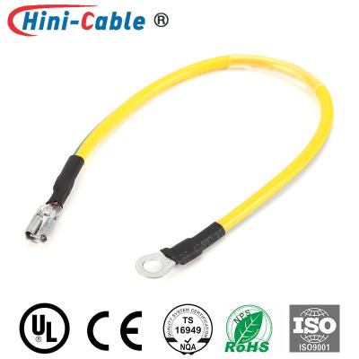 China Non-Insulated Ring Terminal to Non-Insulated Lock Female Terminal (187) Switch Power Connecting Wire for sale