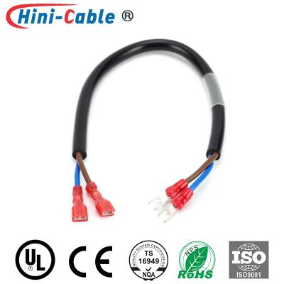 China Nylon-Fully Insulated Female Terminals to Vinyl-Insulated Spade Terminals with PVC Jacket Power Output Cable for sale