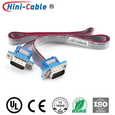 China 28AWG 750mm Length Data Transmission Cable 9Pin Male To 9Pin Male for sale