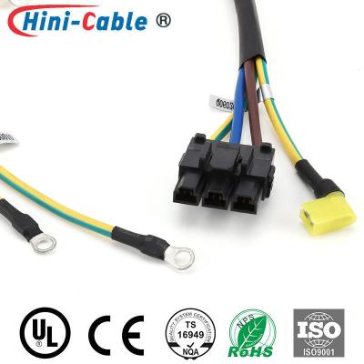 China Automobiel de Kabeluitrusting 3pin Vrouwelijk Ring Terminals van UL1015 18AWG Te koop