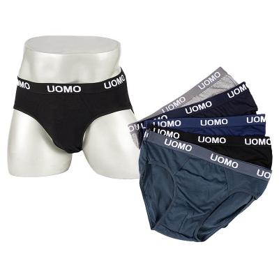 China Antibacterial factory sales uomo waistband OEM men's underwear breathable hot briefs for men 95% polyester 5%spandex men's briefs for sale