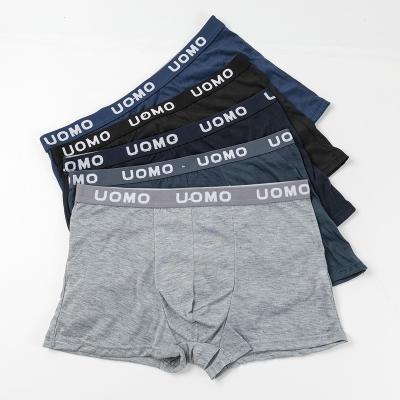 China Anti-Static OEM Customized Private Label Boxer Briefs Plus Size Polyester UOMO Briefs Boxers For Men Low Size Underwear for sale