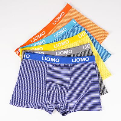 China OEM Boxers Men Antibacterial Colorful Flexible Underwear High Quality Cotton Elastic Briefs for sale