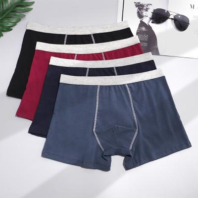 China Wholesale Anti-Static Stock Lot Breathable Plus Size Cotton Mens Boxer Abbreviations Mens Boxer Briefs for sale