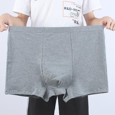 China Wholesale Antibacterial Breathable Man Stock Logo Cotton Solid Custom Briefs For Men Plus Size Cotton Boxer Shorts for sale