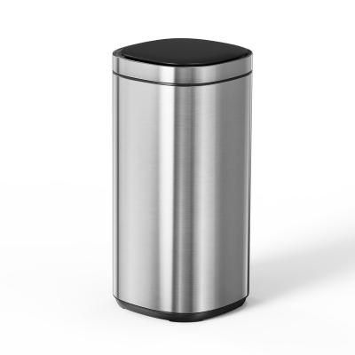 China 30 Liter Kitchen Waste Bin Viable Home Automatic Trash Can, Infrared Waste Bin, Touchless Stainless Steel Sensor Bin for sale