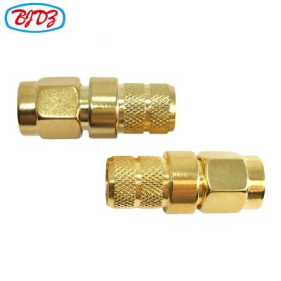 China Fantastic RF SMA Crimp Lmr240 Crimp Adapter Male Straight Golden Connector for sale