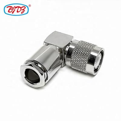 China Right Angle RF RF Connector TNC Male Flange For Cable RG 214 Coaxial Cable RF Connector for sale