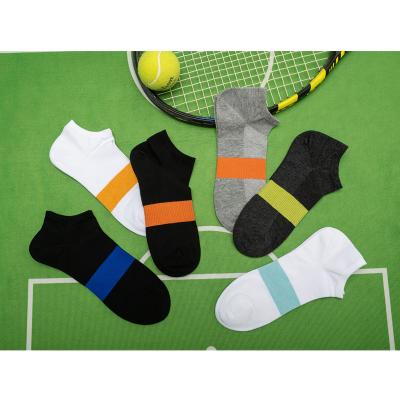 China Wholesale Unisex Running Sportswear 100%cotton Socks Breathable Men Sport Boat Socks for sale