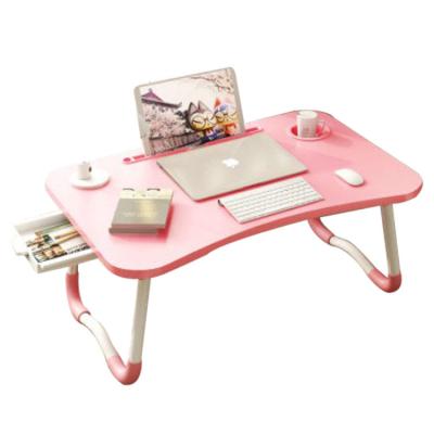 China Laptop_portable_desk_stand Adjustable Folding Wooden Laptop Bed Table Stand (Height) for sale