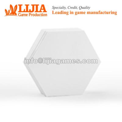 China Eco - Friendly Custom Game Figures Custom Hexagonal Lid And Bottom Box For Board Games for sale