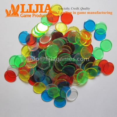 China Board game industry bingo complex chips and winks, colored plastic chips, markers and discs for bingo chips for sale