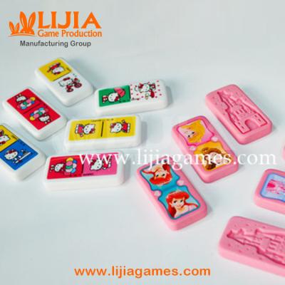 China Eco-friendly Materials For Dominoes Set Set Custom Engraving Heat Transfer Printing Dominoes Set for sale