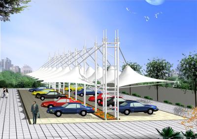 China Luxury High Peak Car Shade Canopy , Custom Outdoor Canopy For Business Building for sale