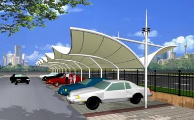 China Arc Design Sun Shade Car Canopy Tents , Car Park Shade Structures Easy Install for sale