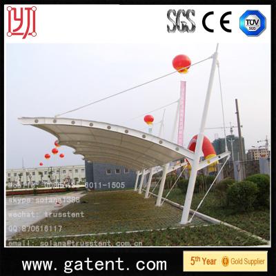 China Large Span Car Canopy Tents Waterproof Car Park Shade Structures Heat Insulation for sale