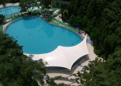 China Modern Outdoor Shade Tension Membrane Structures For Swimming Pool for sale