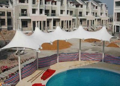 China PVDF Membrane Building Shade Structures For Swimming Pool Large Span for sale