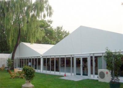 China Customized Large Marquee Outdoor Exhibition Tents A Frame Glass Side Walls for sale