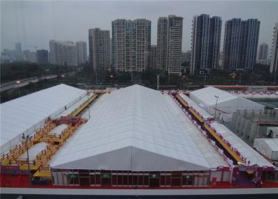 China Big Outdoor Exhibition Tents White PVC Fabric For Events / Parties for sale