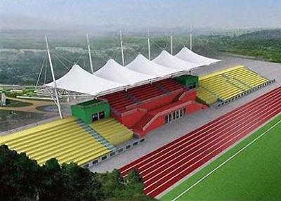 China PVDf Membrane Steel Outdoor Sports Tents , Stadium Large Tent Structures for sale