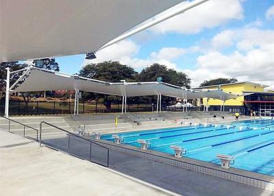 China Australia Project Swimming Pool Tension Fabric Structures PVDF With Steel Frame for sale