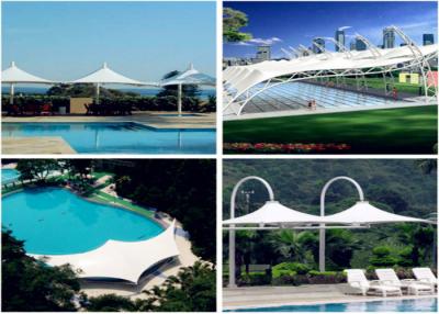 China Beautiful Swimming Pool Tents Membrane Structure Canopy Fabric Roof for sale