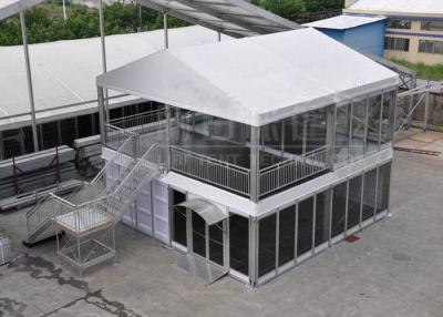 China Customized Double Decker Tents , Two Layer Fabric Buildings For Temporary / Permanent Use for sale