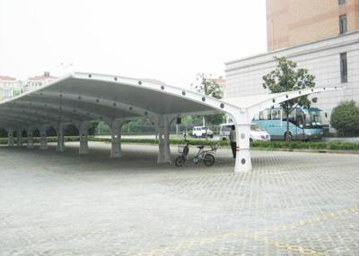 China High Safety Parking Shade Double Car Canopy Fabric Tension Structures for sale