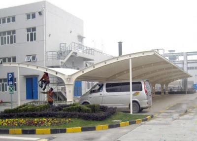 China 6m X 6m Double Car Canopy Strong Parking Lot Shade Structures Rainproof for sale