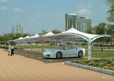 China Steel Structures Double Car Canopy Shade For Car Parking Sun Shelter for sale