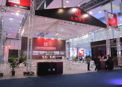 China Customized Size Trade Show Spigot Square Aluminum Truss Systems For Carton Fair for sale