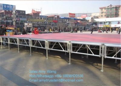 China 6061/T6 Aluminum Stage Truss Plywood Board Concert Portable Smart Stage For Sale for sale