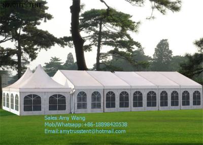 China High Peak Outdoor Wedding Marquee , Cumtomized Multi-side Tent With Colorful PVC Roof Cover for sale