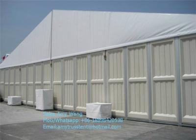 China 1000 Sqm Sandwich Hard Wall Aluminum Frame Roof Cover Warehouse Storage Tent for sale