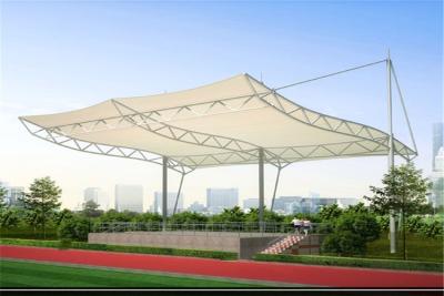 China High Strength Tensile Structure Architecture , Fabric Shade Structures Windproof for sale