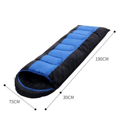 China Envelope type warm autumn and winter thickened outdoor sleeping bag camping adult sleeping bag midday break cotton ultralight sleeping bag for sale