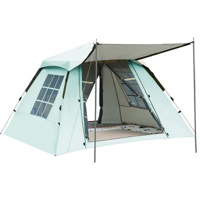 China Extended Type Outdoor Tent Automatic Quick Opening 3-5 People Pop Up Canopy Tent Shade Sunscreen Portable Tent for sale