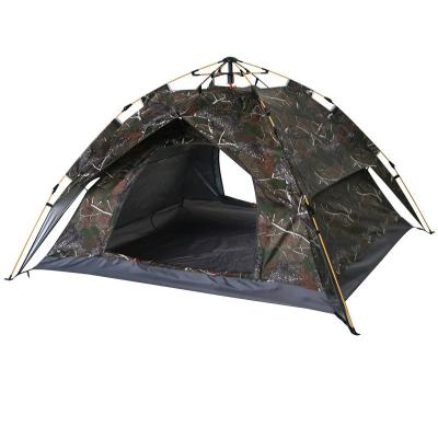 China Extended Type Full Automatic Tent 3-4 Persons Camouflage Outdoor Camping Tent Thickened 2 Person Double Field Rainproof Camping Tent for sale