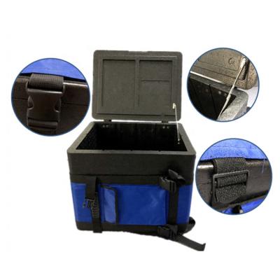 China Wholesale 47L PPE Waterproof Ice Foam Ice Cooler Box Transport Plastic Cooler Box for sale