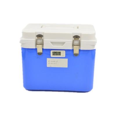 China Plastic Portable Ice Cooler Box 6L Waterproof Insulated Ice Cooler Box With Electronic Thermometer for sale