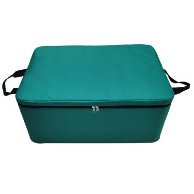 China Waterproof Food Delivery Storage Oxford Aluminum Foil Fabric Box Thermal Cooler Cooler Insulation Shipping Bag For Vegetables Fruits for sale