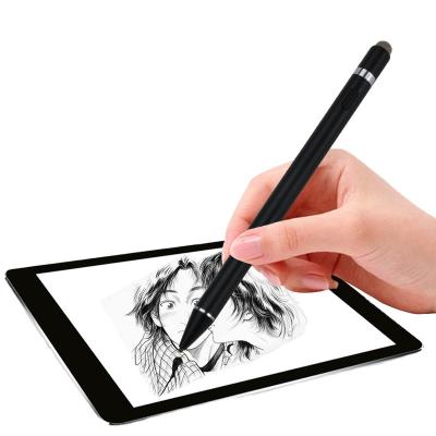 China 2021 New Cell Phone Style 2 in 1 Passive Touch Smart Pen USB Rechargeable Stylus Pencil for Screens Drawing for sale