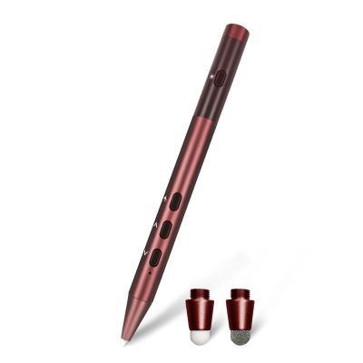 China 2021 New Metal Smart Rechargeable Wireless Remote Power Point Pen With Spotlight Tablet Style for sale