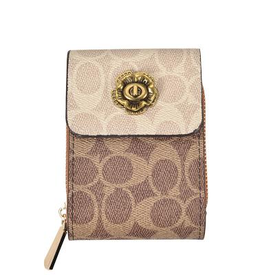 China Can hold cash & Famous Luxury Ladies Wallet PU Leather Card Holder ECO Multifunctional Women Card Slot Purse For China Wholesale Good Price for sale