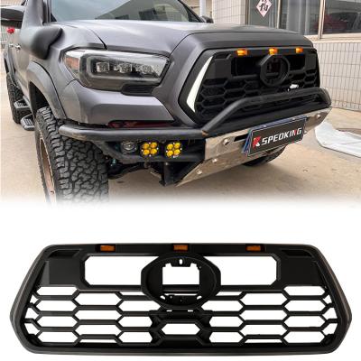 China Hot Sale 2016+ ABS Spedking Accessories Front Bumper Grille With Light For TOYOTA TACOMA Auto Body Systems for sale