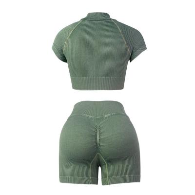 Cina Collare a tacchetti Set yoga donna Abbigliamento sportivo Calze sportive Abbigliamento da allenamento Giocattori abito in vendita