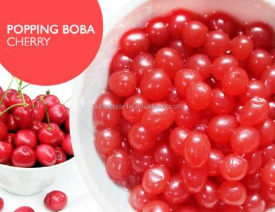 China JUMPING BOBA CHERRY FLAVOR, FRUIT JUICE BALL JUMPING BOBA round for sale