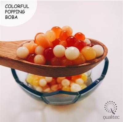 China Boba Popping Colorful Fruit Juice Ball Popping Boba For Bubble Tea for sale