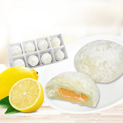 China Natural Lemon Mochi Japanese Style Mochi Daifuku Rice Cake Grain Snack for sale